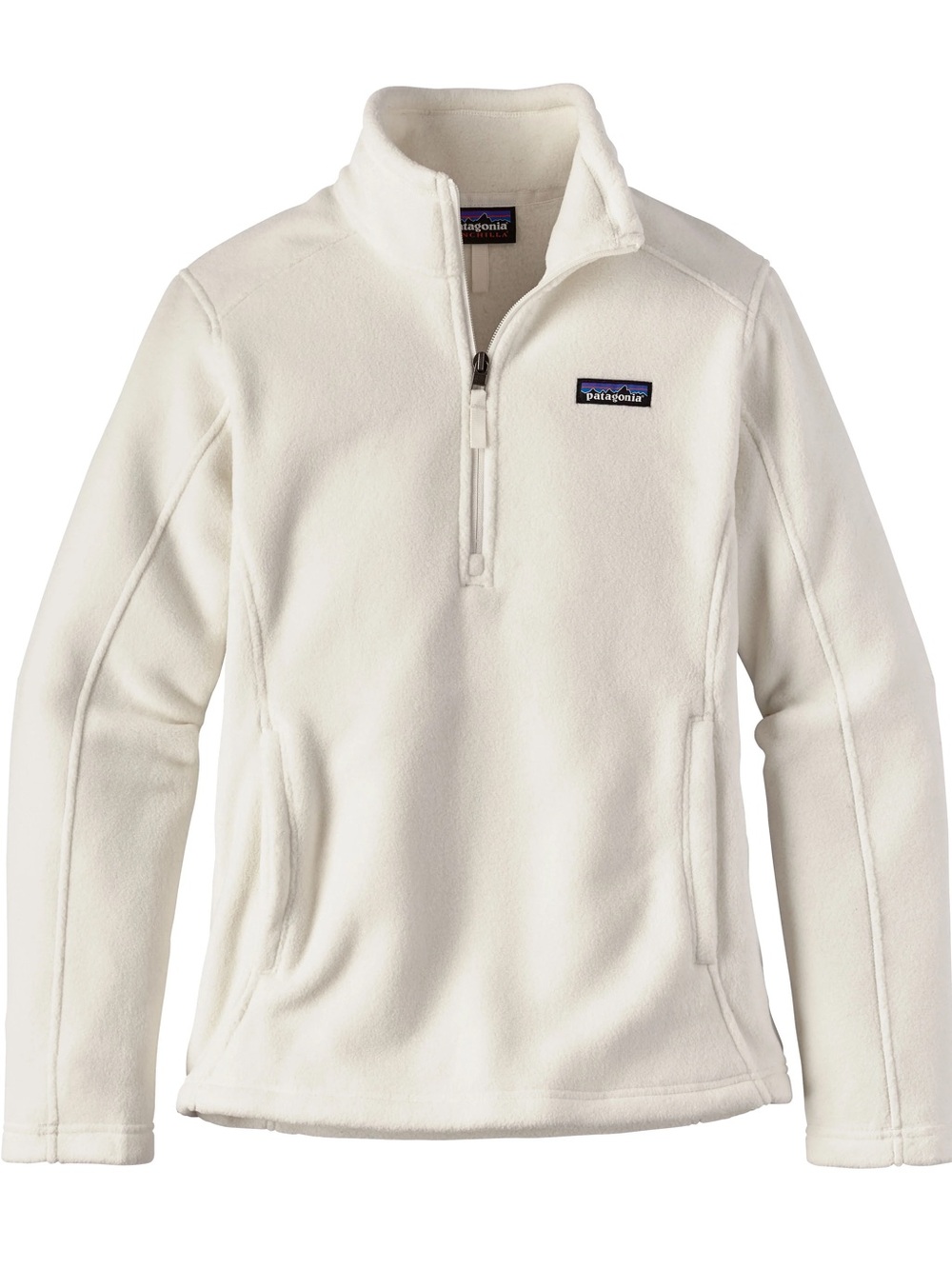 Patagonia Synchilla marsupial pocket birch white Quarter-Zip Pullover small
